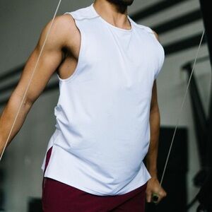 Zyia Active Sleeveless White Athletic Top